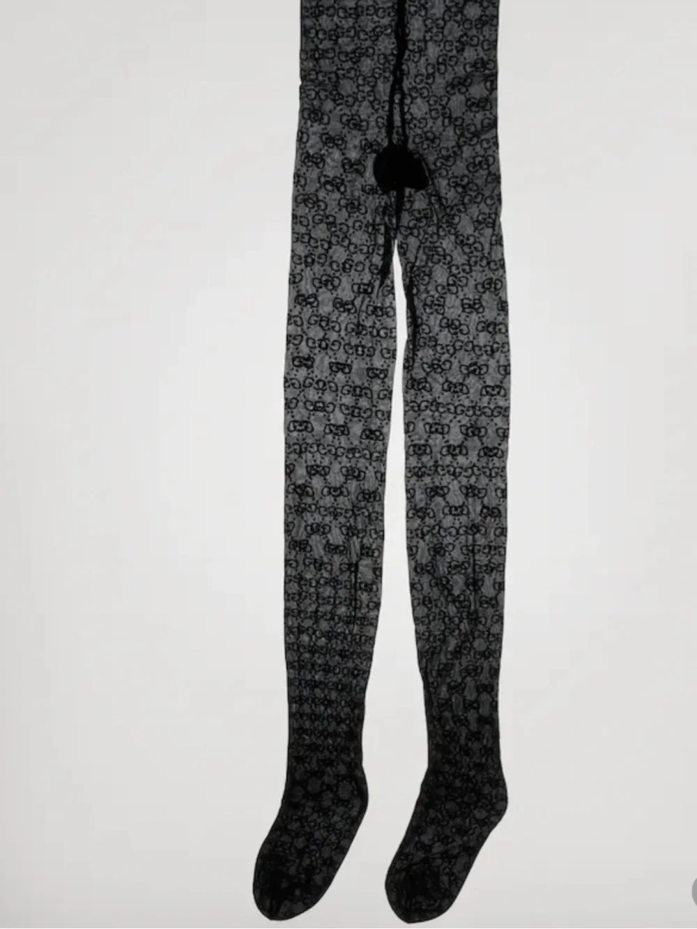 Authentic Gucci GG stretch nylon tights M